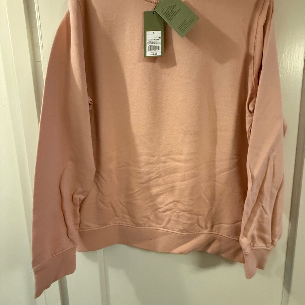 Goodfellow Pink Crewneck Sweatshirt Lg NWT - Picture 4 of 5